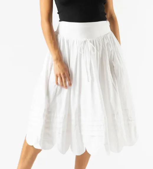Sandy Liang Moretz Skirt in White